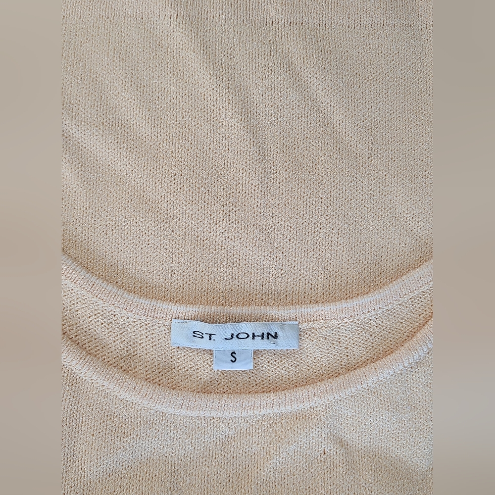 St. John Peach Knit Tank Top - Picture 8 of 8